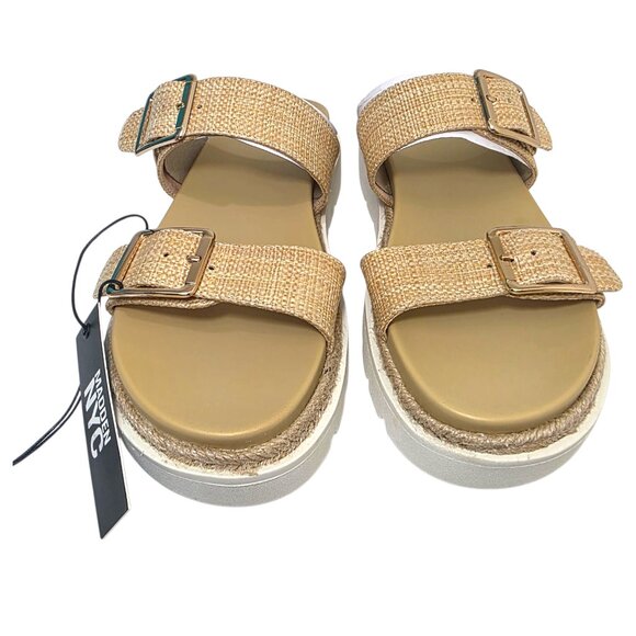 Madden NYC Flatform Sandals Adjustable Buckle Straps Women’s Size 8.5-11 Raffia - Picture 6 of 11